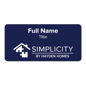 Simplicity Name Badge