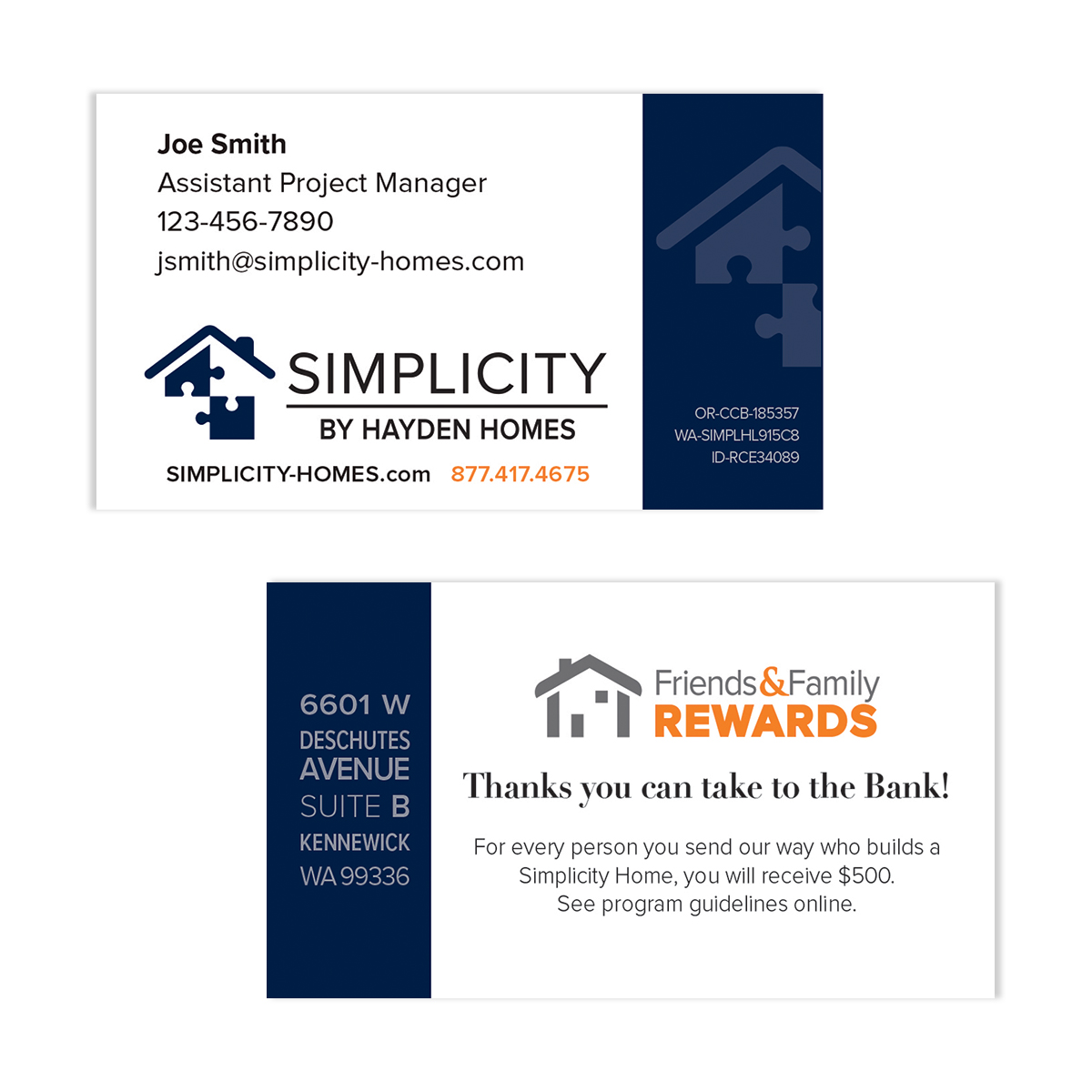 Simplicity Printed Items Hayden Homes 2Print